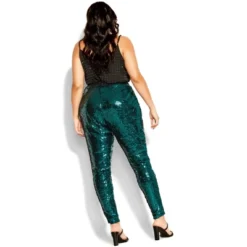 Women's Plus Size Sequin Party Pant - Emerald | CITY CHIC -Women Clothing Sale GUEST 97fa3d18 80ba 42d9 8a08 1fb5cba0cff3