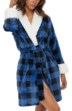 Women's Classic Plush Robe, Short Fleece Bathrobe Prints 20 Women's Classic Plush Robe, Short Fleece Bathrobe Prints -Women Clothing Sale GUEST 98b97f2c 5531 4e30 920a a78120d585fe