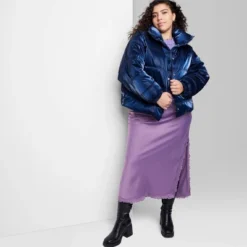 Women's Iridescent Shine Duvet Puffer Jacket - Wild Fable™ -Women Clothing Sale GUEST 9978def0 971f 4ad9 afeb c1ad73b49506