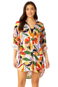 Anne Cole - Women's Button Down Shirt Swimsuit Cover Up -Women Clothing Sale GUEST 9a62648d 9816 4779 917c 7df2594abc2e