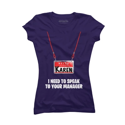 Junior's Design By Humans Karen Halloween Costume I Need To Speak To Your Manager By MonVit T-Shirt 8 Junior's Design By Humans Karen Halloween Costume I Need To Speak To Your Manager By MonVit T-Shirt - Image 8