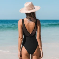 Women's Mesh Crisscross V Back One Piece Swimsuit - Cupshe -Women Clothing Sale GUEST 9b00a686 74e5 45d7 b8db 7f4b553044d4