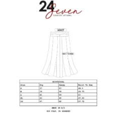 24seven Comfort Apparel Green Floral Elastic Waist Knee Length Skirt -Women Clothing Sale GUEST 9c9270b8 fc03 40b8 bc24 253cf60fa290