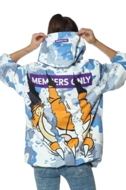 Members Only - Women's Garfield Windbreaker Oversized Jacket - Blue -Women Clothing Sale GUEST 9cb545f4 853b 48bf bb17 6a46b764f3fb