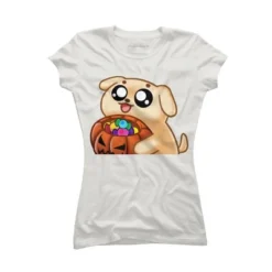 Junior's Design By Humans Halloween Candy Pup By Puppers T-Shirt -Women Clothing Sale GUEST 9d1888da f096 4bf1 a964 acb15fc9fbc0