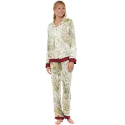 Women's Pajamas Lounge Set, Long Sleeve Top And Pants With Pockets, Viscose Pjs Floral Flowers -Women Clothing Sale GUEST 9e812ae6 7b1c 4d0e 8a96 30332ccc9d8f