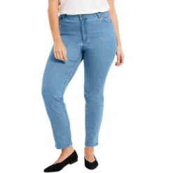 June + Vie By Roaman's Women’s Plus Size Curvie Fit Straight-Leg Jeans -Women Clothing Sale GUEST 9ec5865b 28de 4051 8a9d 5af797c6d469