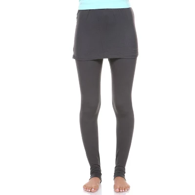 Women's Skirted Leggings - White Mark 5 Women's Skirted Leggings - White Mark - Image 5