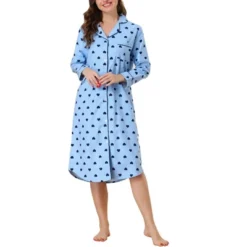 Cheibear Womens Button Down Plaid Heart Printed Shirtdress Sleepshirt Loungewear Pajama Shirt Dress -Women Clothing Sale GUEST a0e0ed5b 66f6 45cb 98b9 cad5750b19eb