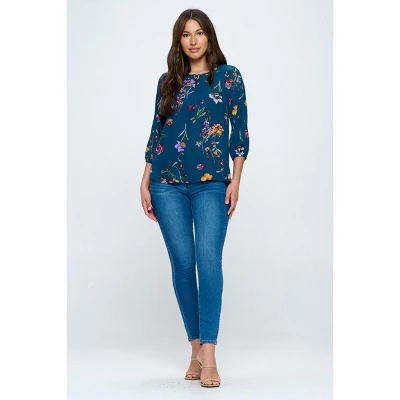 WEST K Women's Sophia Three Quarter Sleeve Blouse 2 WEST K Women's Sophia Three Quarter Sleeve Blouse - Image 2