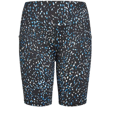 Women's Plus Size Print Bike Short - Black | AVENUE LEISURE 2 Women's Plus Size Print Bike Short - Black | AVENUE LEISURE - Image 2