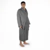 Men's Ultra-Absorbent Cotton Bathrobe By Blue Nile Mills