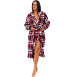 Women's Soft Fleece Robe With Hood, Warm Lightweight Bathrobe -Women Clothing Sale GUEST a4a7890e 096f 4ce3 9ba9 aea9c6bb5940