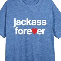 Jackass Forever Heart Logo Women's Blue Heather Nightshirt