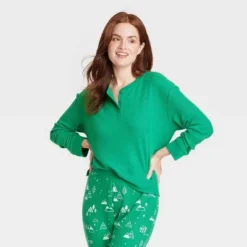 Women's Matching Family Thermal Pajama Top - Wondershop™ Green 6 Women's Matching Family Thermal Pajama Top - Wondershop™ Green -Women Clothing Sale GUEST a6442f58 85fa 42be 8bde f38f13d09415