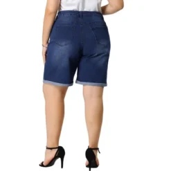 Agnes Orinda Women's Plus Size Jeans Casual Slash Pockets Washed Denim Shorts 9 Agnes Orinda Women's Plus Size Jeans Casual Slash Pockets Washed Denim Shorts -Women Clothing Sale GUEST a773b199 51a7 4710 8b5f cdaaa5360f8a