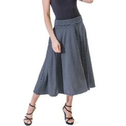Womens Polka Dots And Pleated Pockets Midi Skirt -Women Clothing Sale GUEST a834cf2a c5a1 4d42 8b2b 1280abec5a42