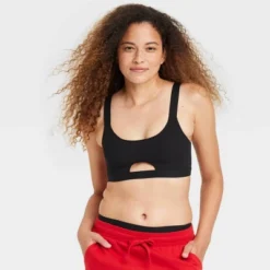 Women's Cotton Rib Cage Back Bralette - Colsie™ -Women Clothing Sale GUEST a8a23898 6cef 4620 bd33 aa3bdba307f6