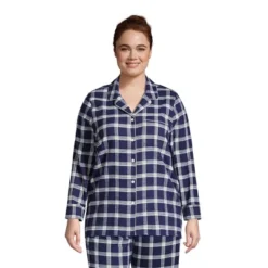 Lands' End Women's Long Sleeve Print Flannel Pajama Top -Women Clothing Sale GUEST a9ad0282 68fd 46aa bb46 d8c8bf2b7507