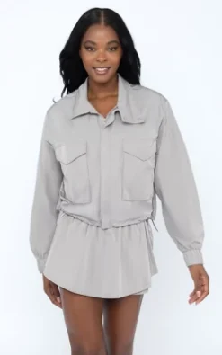 Yogalicious Radiant Commuter Woven Cropped Windbreaker With Front Patch Pockets 14 Yogalicious Radiant Commuter Woven Cropped Windbreaker With Front Patch Pockets -Women Clothing Sale GUEST a9d16027 5e18 42b0 93d8 648395f6a24b