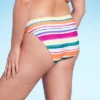 Women's Striped Medium Coverage Hipster Bikini Bottom - Kona Sol™ Multi