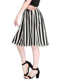 Allegra K Women's Stripes Button Front Elastic Back A-Line Midi Skirt 10 Allegra K Women's Stripes Button Front Elastic Back A-Line Midi Skirt -Women Clothing Sale GUEST acc0631d b08f 42c8 b708 381298f596e4
