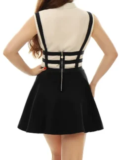 Allegra K Women's Pleated Kawaii A-Line Elastic Waist Mini Braces Suspender Skirt -Women Clothing Sale GUEST adbdd80f c963 4395 9c8b 1d087781f342