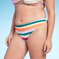 Women's Striped Medium Coverage Hipster Bikini Bottom - Kona Sol™ Multi -Women Clothing Sale GUEST ade596c0 9bcc 4f94 85bf 74c7fe950fed