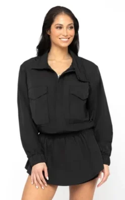 Yogalicious Radiant Commuter Woven Cropped Windbreaker With Front Patch Pockets 11 Yogalicious Radiant Commuter Woven Cropped Windbreaker With Front Patch Pockets -Women Clothing Sale GUEST af752d8c b5a8 4f9e bd0f 064293ae6a2d