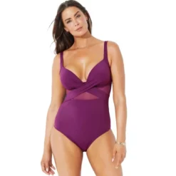 Swimsuits For All Women’s Plus Size Cut Out Mesh Underwire One Piece Swimsuit -Women Clothing Sale GUEST afa5759b a4af 4684 999b 99c5b2b19ecd
