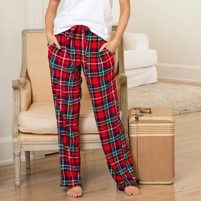 Women's Gift Box Of 2 Warm Plush Fleece Pajama Pants, Winter Lounge PJ Bottoms 2 Women's Gift Box Of 2 Warm Plush Fleece Pajama Pants, Winter Lounge PJ Bottoms - Image 2