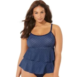 Swimsuits For All Women’s Plus Size Tiered Tankini Top -Women Clothing Sale GUEST b0900424 0637 4f8b a9ae c7343d017d79