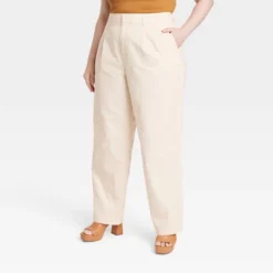 Women's High-Rise Pleat Front Straight Chino Pants - A New Day™ -Women Clothing Sale GUEST b16bc2f1 ff5e 401e afe5 3c838cc1df13