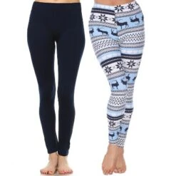 Women's Pack Of 2 Leggings - One Size Fits Most - White Mark -Women Clothing Sale GUEST b17033c9 c2d2 4221 9512 16cba9fc444f