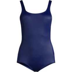 Lands' End Women's Chlorine Resistant Scoop Neck Soft Cup Tugless Sporty One Piece Swimsuit -Women Clothing Sale GUEST b2796d43 dd62 4e2b 8c00 2fb5843c285f