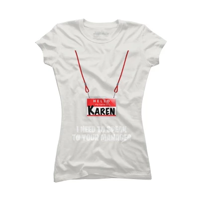 Junior's Design By Humans Karen Halloween Costume I Need To Speak To Your Manager By MonVit T-Shirt 10 Junior's Design By Humans Karen Halloween Costume I Need To Speak To Your Manager By MonVit T-Shirt - Image 10