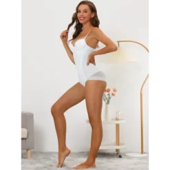 Allegra K Women's Adjustable Straps Tummy Control Shaping Mesh Leotard With Bra -Women Clothing Sale GUEST b322ceb8 754d 4231 938d da2b3233c89b