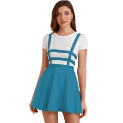 Allegra K Women's Pleated Kawaii A-Line Elastic Waist Mini Braces Suspender Skirt -Women Clothing Sale GUEST b34475a7 632e 4aa6 ba8f c61d25d3f0f0