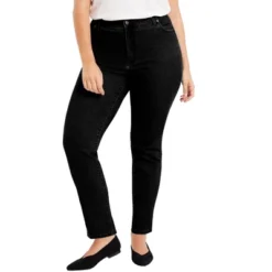 June + Vie By Roaman's Women’s Plus Size Curvie Fit Straight-Leg Jeans -Women Clothing Sale GUEST b587958f 9f82 40a8 8ad0 9df51de8d9f9
