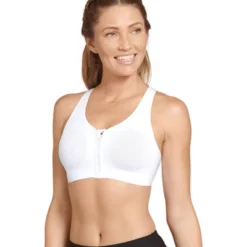Jockey Women's Seamfree Mid Impact Zip Front Sports Bra -Women Clothing Sale GUEST b7cd0cbb 9deb 46ea 882e 3250039e6f9e