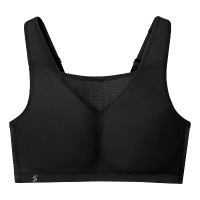 Glamorise Womens No-Bounce Camisole Elite Sports Wirefree Bra 1067 Black 3 Glamorise Womens No-Bounce Camisole Elite Sports Wirefree Bra 1067 Black - Image 3