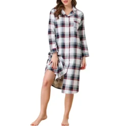 Cheibear Womens Button Down Plaid Heart Printed Shirtdress Sleepshirt Loungewear Pajama Shirt Dress -Women Clothing Sale GUEST b8469f89 fc11 420f 9d3a 612f9ae980c2