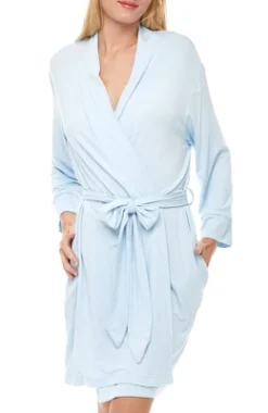 Women's Classic Soft Knit Short Lounge Robe With Pockets -Women Clothing Sale GUEST b9d32bf2 0294 4c4a a8de 52789951bf74