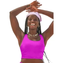 Swimsuits For All Women’s Plus Size Cropped Racerback Tankini Top -Women Clothing Sale GUEST bcc16b4a a5f1 44bd 9f6e 89c911feea53