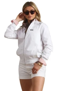 Members Only Women's Classic Iconic Racer Jacket ( Slim Fit )