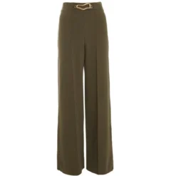 QUIZ Women's Olive Green Buckle Detail Palazzo Pant -Women Clothing Sale GUEST be71c835 648c 459c 910a 1700e4de056f