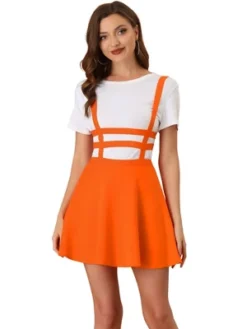 Allegra K Women's Pleated Kawaii A-Line Elastic Waist Mini Braces Suspender Skirt -Women Clothing Sale GUEST bfc0ce61 2881 4222 a1ba b17040c34714