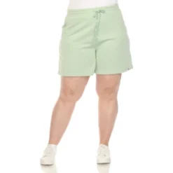 Plus Size Super Soft Drawstring Waistband Sweat Short -Women Clothing Sale GUEST c0652069 3e1d 4650 b23c a4ffeec71ead