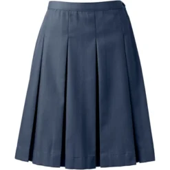 Lands' End Lands' End School Uniform Women's Poly-Cotton Box Pleat Skirt Top Of Knee -Women Clothing Sale GUEST c219ea74 81ee 487b 8986 df09eac27dcf