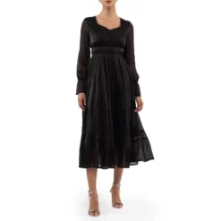 August Sky Women's Sheer Tiered Maxi Dress -Women Clothing Sale GUEST c2790bf6 c370 4288 a9a4 7996f86d945c